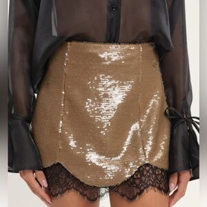 Sylvie sequin skirt